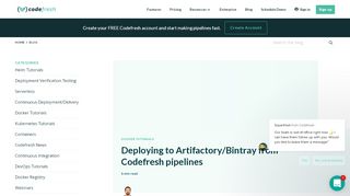 
                            10. Deploying to Artifactory/Bintray from Codefresh pipelines - Codefresh