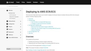 
                            11. Deploying to AWS ECR/ECS - CircleCI