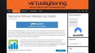 
                            10. Deploying VMware vRealize Log Insight - VirtuallyBoring