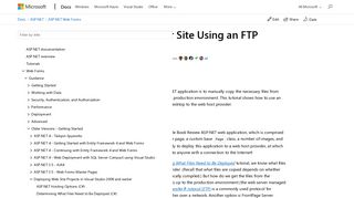 
                            12. Deploying Your Site Using an FTP Client (VB) | Microsoft Docs
