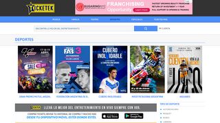 
                            3. Deportes | Ticketek