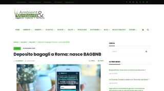 
                            9. Deposito bagagli a Roma: nasce BAGBNB | Ambient&Ambienti - il ...