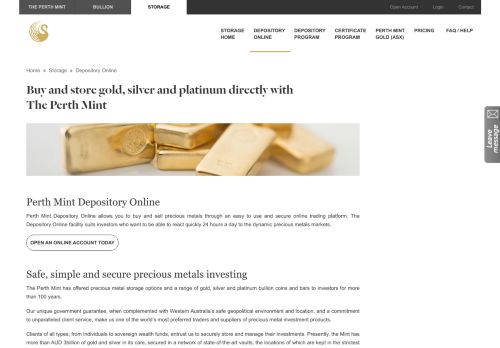 
                            2. Depository Online - The Perth Mint, Australia