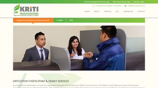 
                            13. Depository Participant & Demat Services - Kriti Capital