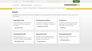 
                            2. Depot - Commerzbank