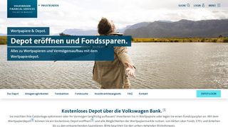 
                            3. Depot eröffnen & Fondssparen | Volkswagen Bank