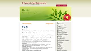 
                            8. Depots - Belgische Lokale Bedrijvengids