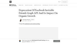 
                            10. Deprecation Of Facebook Invitable Friends Graph API And Its Impact ...