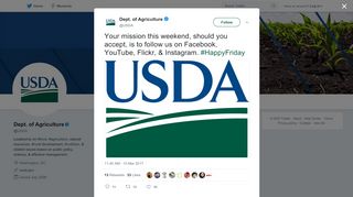 
                            13. Dept. of Agriculture on Twitter: 