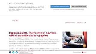 
                            10. Depuis mai 2016, Thalys offre un nouveau WiFi à l'ensemble de ses ...