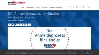 
                            11. Der Anmeldeprozess für Händler - Wie Sie auf real.de starten ...