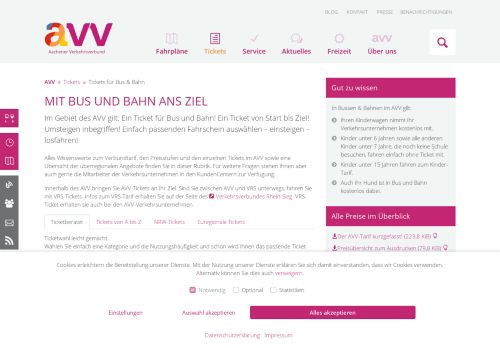 
                            5. Der AVV-Verbundtarif: Ein Ticket für Bus und Bahn - AVV