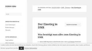 
                            13. Der Einstieg in DMR [DG9VH Wiki]