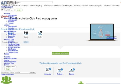 
                            11. Der EntscheiderClub Partnerprogramm bei ADCELL - Hier anmelden!