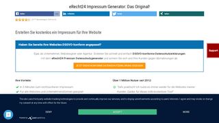 
                            5. Der eRecht24 Impressum Generator: Das Original!