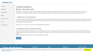 
                            3. Der erste Login - Timebutler - Urlaubsverwaltung und ...