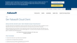 
                            4. Der Fabasoft Cloud Client | Fabasoft