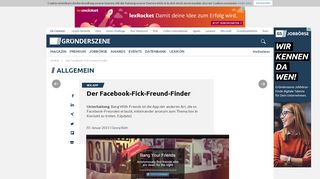 
                            5. Der Facebook-Fick-Freund-Finder | Gründerszene