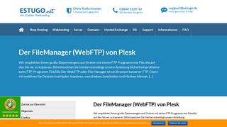 
                            12. Der FileManager (WebFTP) von Plesk › Shop Hosting von ESTUGO