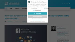 
                            7. Der Guide zum Facebook Business Manager: Wann nutzen? Wann ...