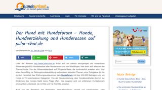 
                            9. Der Hund mit Hundeforum – Hunde, Hundeerziehung und ...