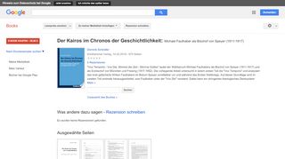 
                            6. Der Kairos im Chronos der Geschichtlichkeit: Michael Faulhaber als ... - Google Books-Ergebnisseite