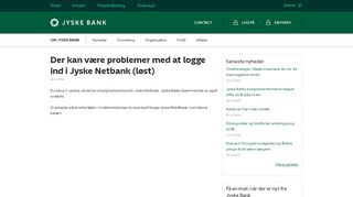 
                            4. Der kan være problemer med at logge ind i Jyske Netbank