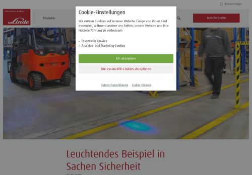 
                            12. Der Linde BlueSpot - Linde Material Handling