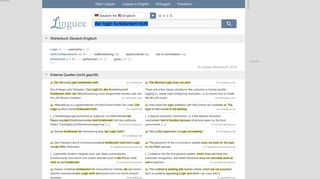 
                            12. der login funktioniert nicht - Englisch-Übersetzung – Linguee ...