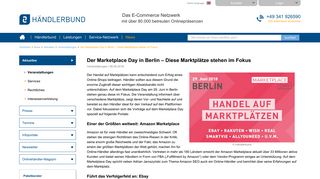 
                            12. Der Marketplace Day in Berlin – Diese Marktplätze stehen im Fokus ...