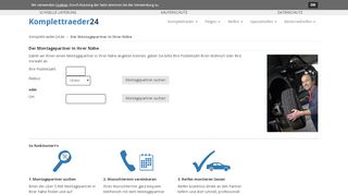 
                            13. Der Montagepartner in Ihrer Nähe - komplettraeder24.de