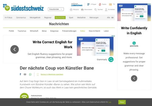
                            7. Der nächste Coup von Künstler Bane | suedostschweiz.ch