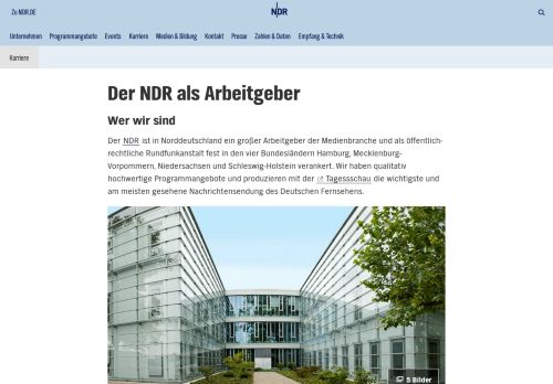 
                            8. Der NDR als Arbeitgeber | NDR.de - Der NDR - Karriere