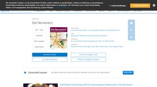 
                            12. Der Nervenarzt - Die Zeitschrift für Neurologie | springermedizin.de