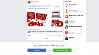 
                            10. Der neue Online-Kurs von Christian... - Christian Sander | Facebook