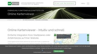 
                            6. Der Online Kartenviewer - Funktionen & Schnittstellen - Onmaps.de