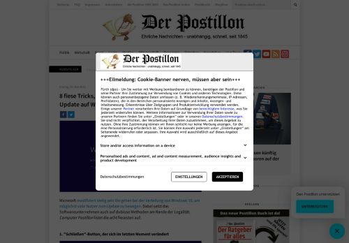 
                            13. Der Postillon: 8 fiese Tricks, mit denen Microsoft seine Nutzer zum ...