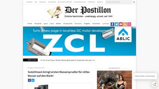 
                            8. Der Postillon: SodaStream bringt ersten Wassersprudler für stilles ...