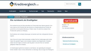 
                            6. Der Privatkredit der norisbank auf Kreditvergleich.net