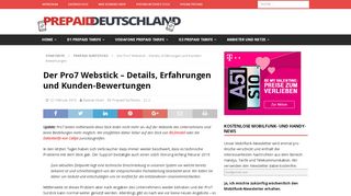 
                            13. Der Pro7 Webstick - Details, Erfahrungen und Kunden-Bewertungen ...