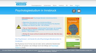 
                            11. Der Psychonaut - Studium in Innsbruck