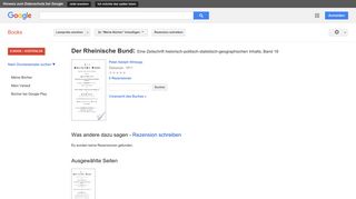 
                            8. Der Rheinische Bund. Eine Zeitschrift ... - Google Books-Ergebnisseite