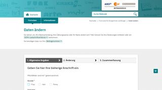 
                            13. Der Rundfunkbeitrag - Daten ändern