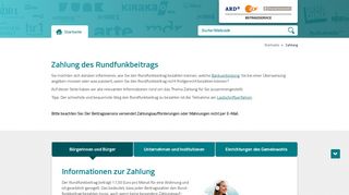 
                            3. Der Rundfunkbeitrag - Zahlung