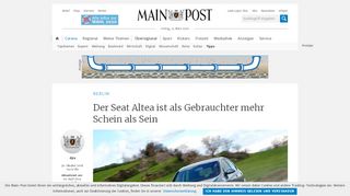 
                            13. Der Seat Altea ist als Gebrauchter mehr Schein als Sein - Main-Post