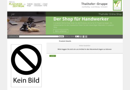 
                            9. Der Shop für Handwerker - Thalhofer Online-Shop