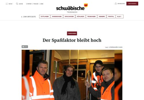 
                            6. Der Spaßfaktor bleibt hoch - Schwäbische - Schwäbische Zeitung