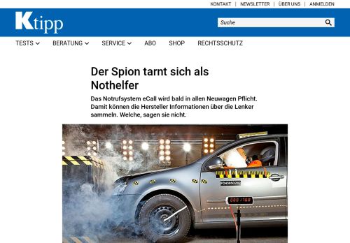 
                            11. Der Spion tarnt sich als Nothelfer - Artikel - www.ktipp.ch