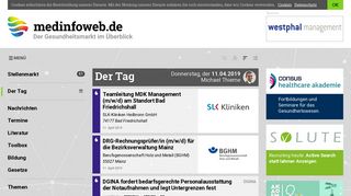 
                            5. Der tägliche Überblick über den Gesundheitsmarkt | medinfoweb.de