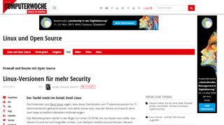 
                            4. Der Teufel steckt im Detail: Devil Linux - Firewall ... - Computerwoche